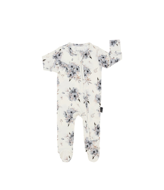Belan J Bamboo Footed Sleeper in Frosty Floral