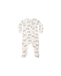 Quincy Mae Halloween Bamboo Zip Footie in Bats