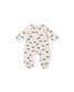 Quincy Mae Halloween Waffle Jumpsuit in Bats