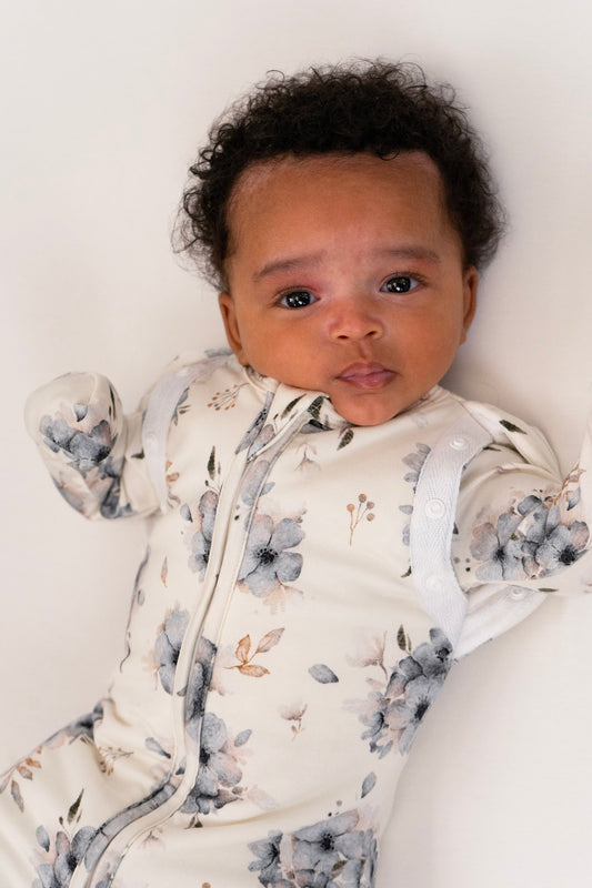 Belan J Convertible Swaddle Sack in Frosty Floral