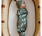 Copper Pearl Knit Swaddle Blanket in “Atwood”