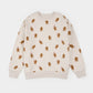 Petit Lem Sweatshirt in Merry Gingerbread in Cream