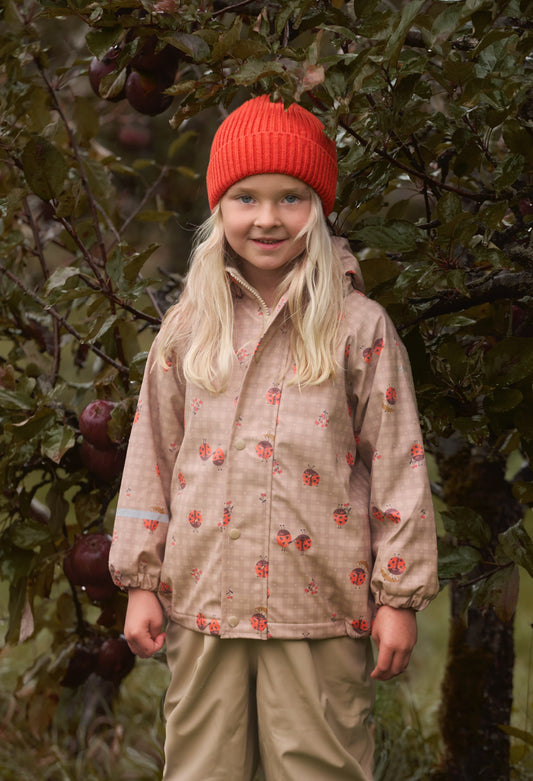 CeLaVi Fleece Lined Rainwear Set in Nasturtium