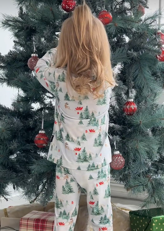 Belan J Kids Classic Pj Set in Sleigh Ride