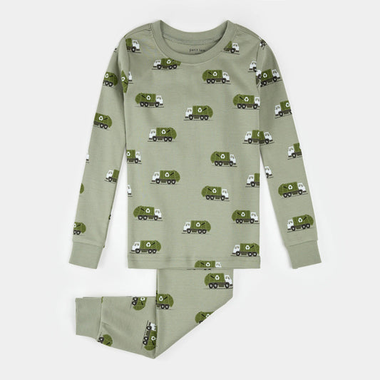 Petit Lem 2 Piece Pj Set in Recycling Trucks