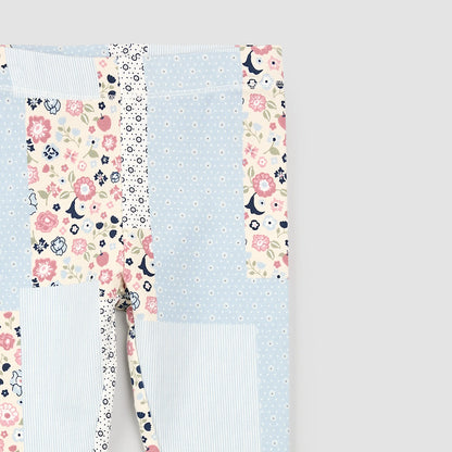 Miles the Label Floral Patchwork Legging