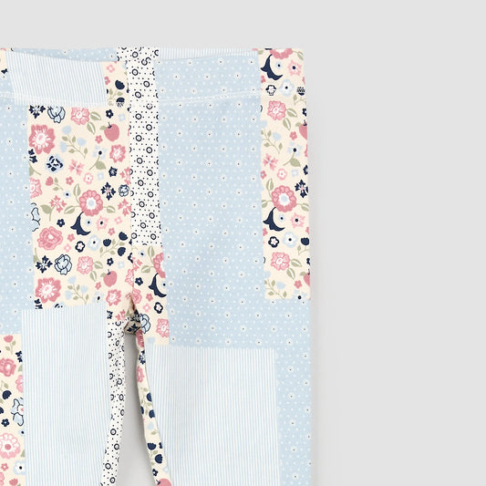 Miles the Label Floral Patchwork Legging