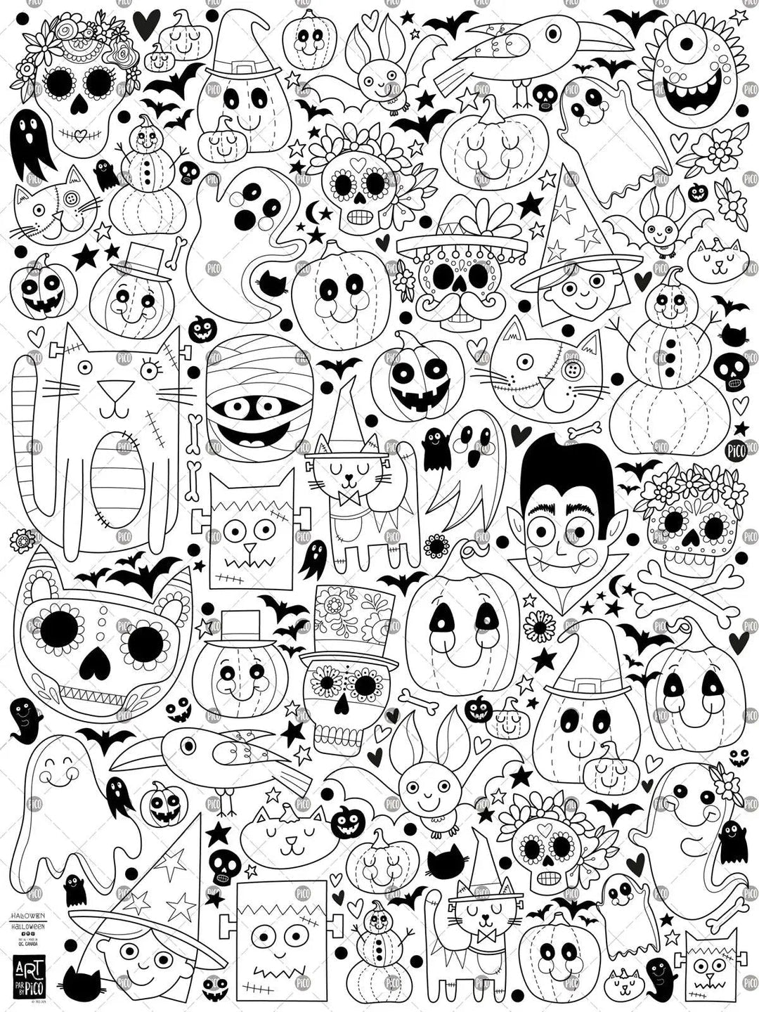 Pico Giant Colouring Page - Halloween