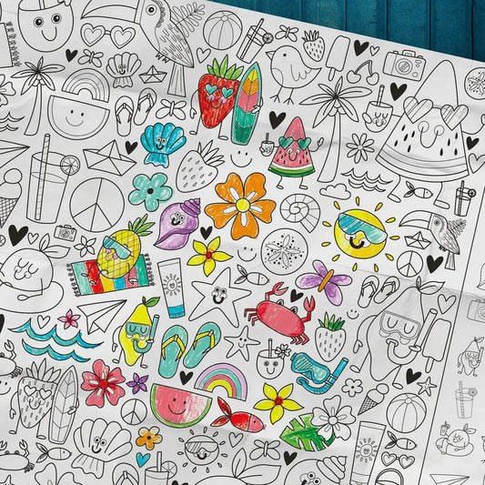 Pico Giant Colouring Page - The Beach