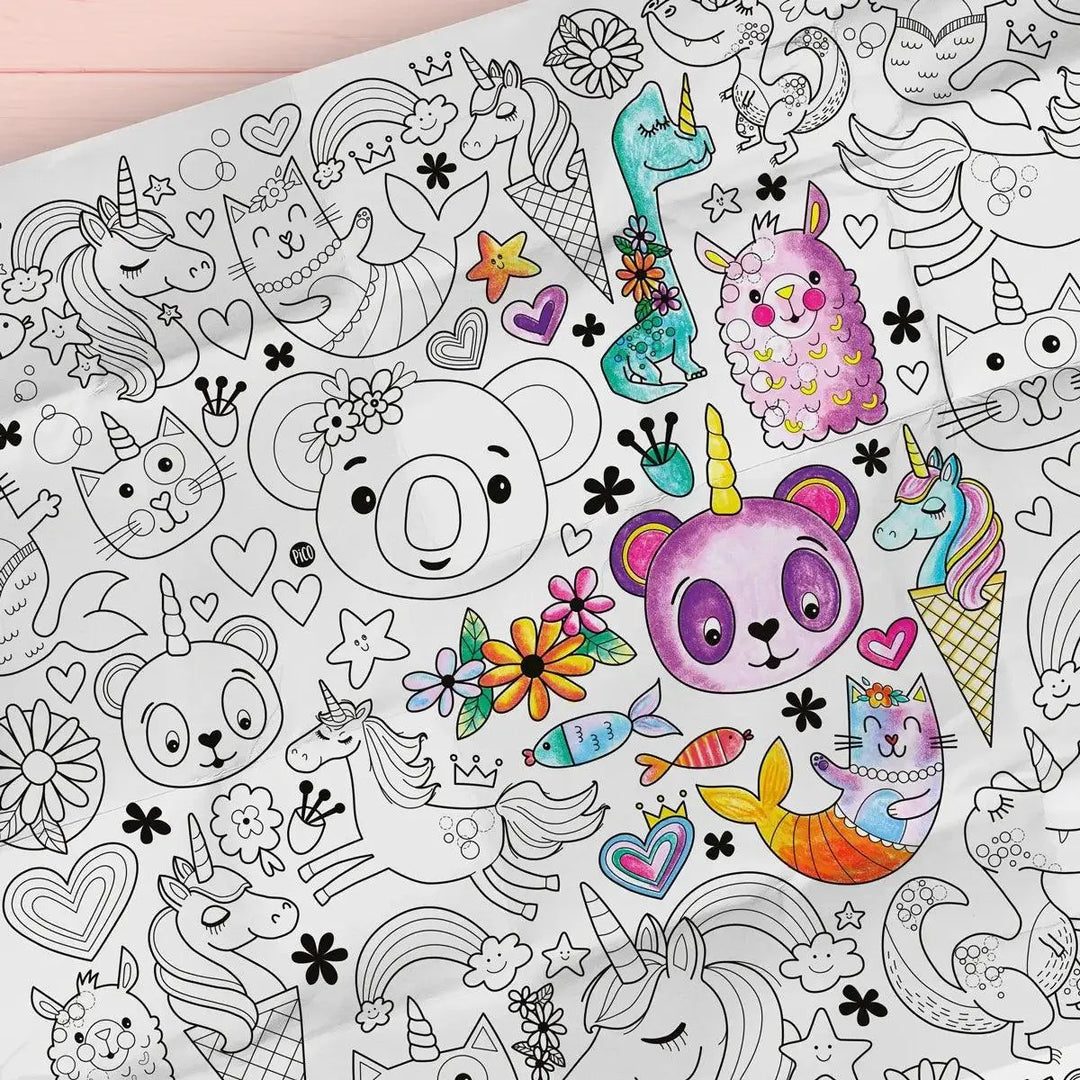 Pico Giant Colouring Page - Unicorns