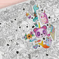 Pico Giant Colouring Page - Unicorns