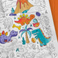 Pico Giant Colouring Page - Dinosaurs