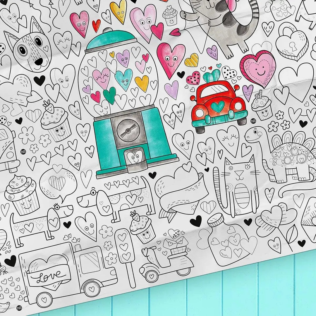 Pico Giant Colouring Page - Love