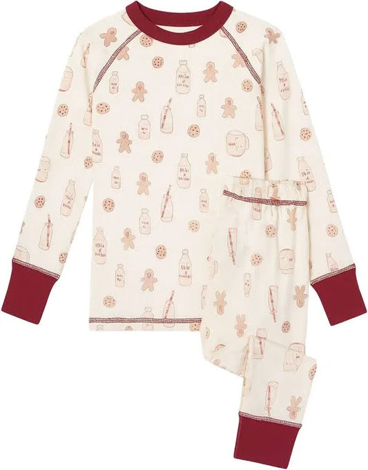 Coccoli 2 Piece Modal Pj Set in Milk & Cookies