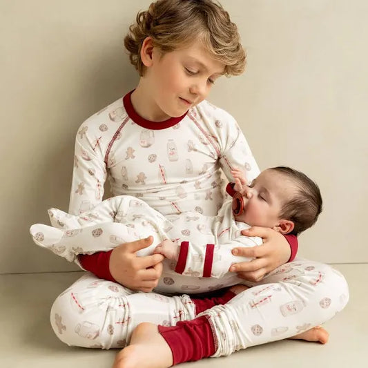 Coccoli 2 Piece Modal Pj Set in Milk & Cookies