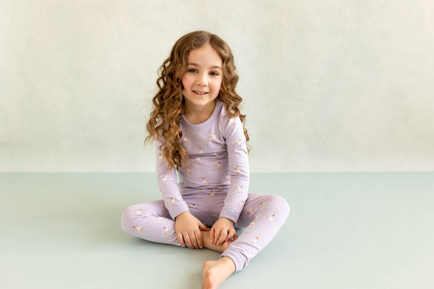 Coccoli 2 Piece Modal Pj Set in Skating Ballerinas