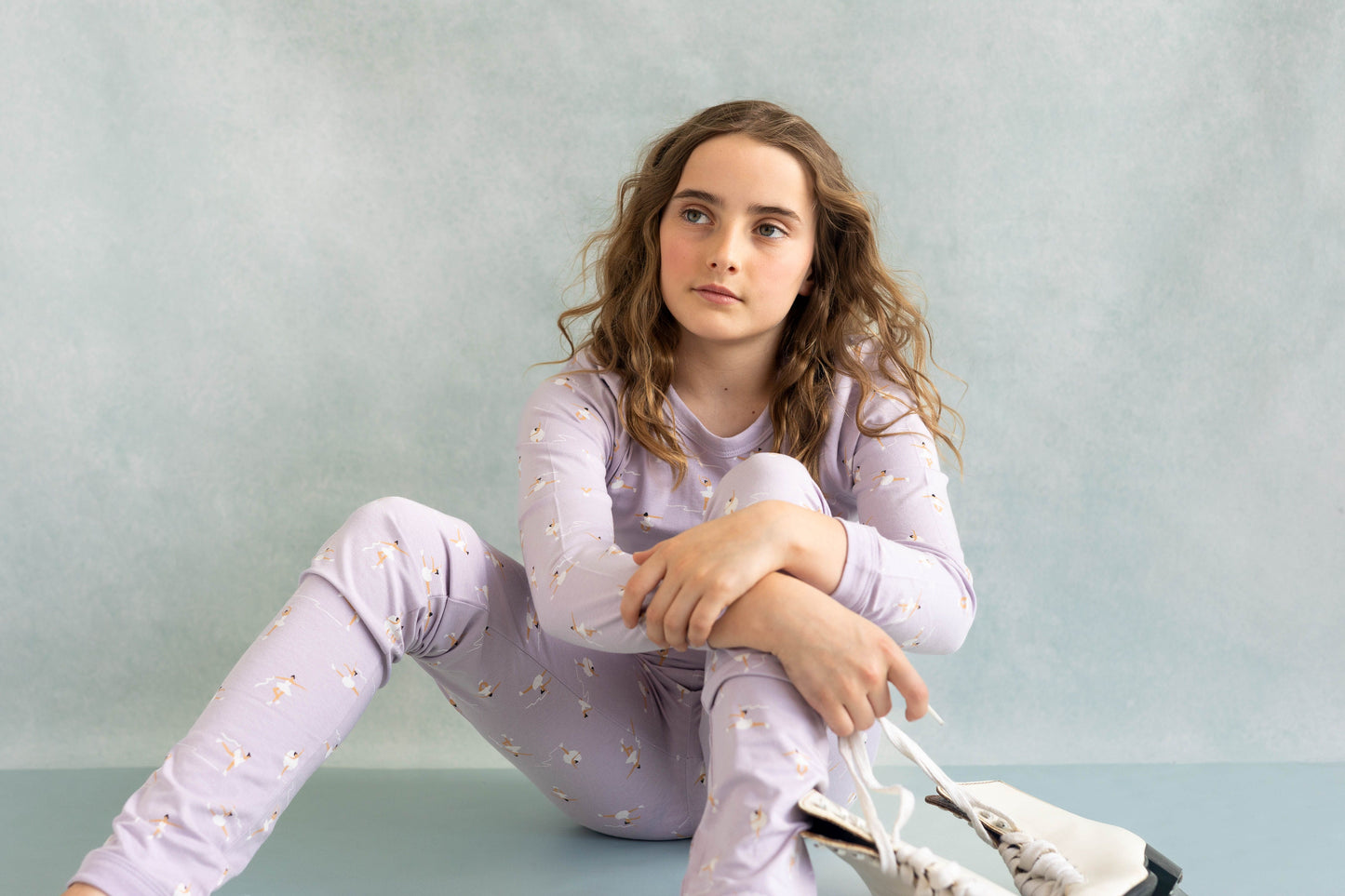Coccoli 2 Piece Modal Pj Set in Skating Ballerinas