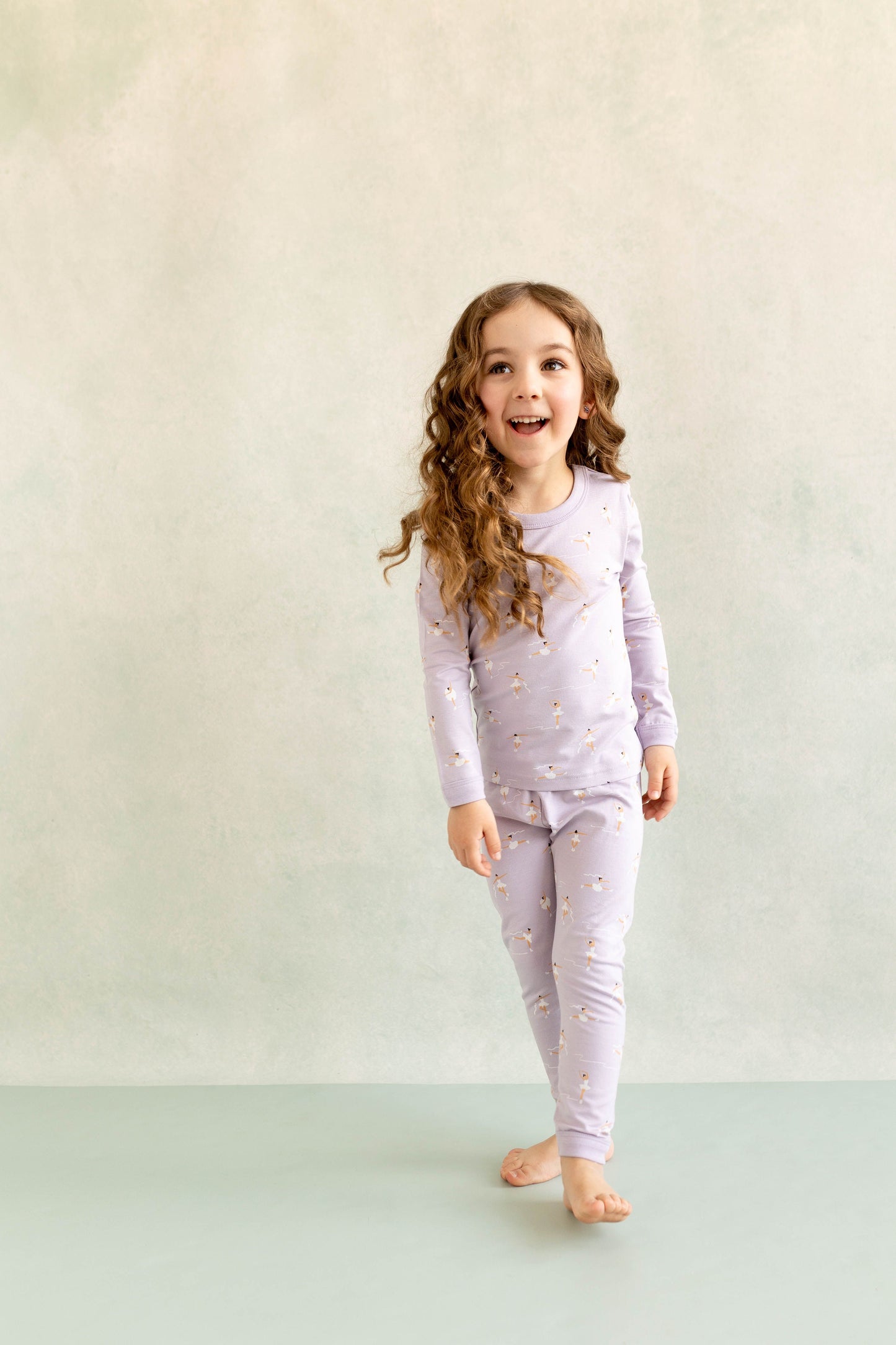 Coccoli 2 Piece Modal Pj Set in Skating Ballerinas