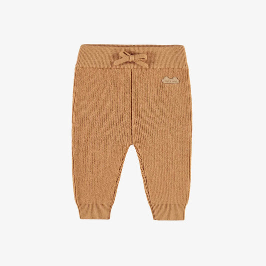 Souris Mini Beige Knit Baby Pants