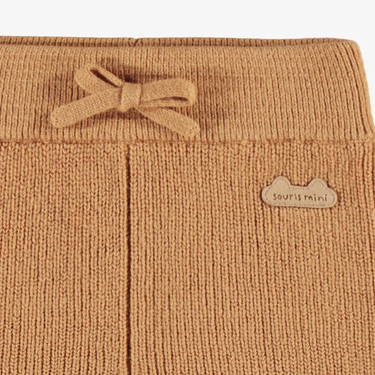 Souris Mini Beige Knit Baby Pants