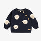 Souris Mini Navy Blue Knit Sweater