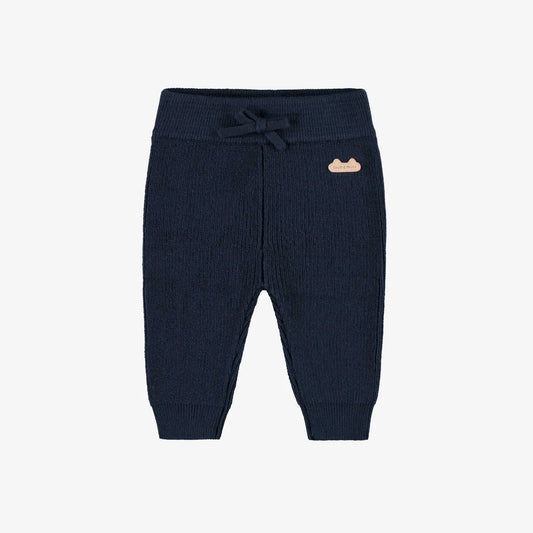 Souris Mini Navy Knit Baby Pants