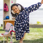 Souris Mini Navy Blue Dress with Sheep Pattern