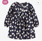 Souris Mini Navy Blue Dress with Sheep Pattern