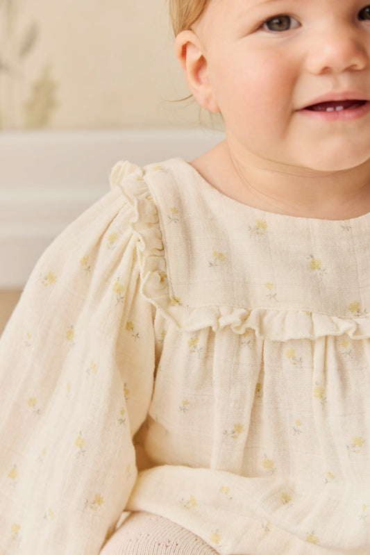Jamie Kay Organic Cotton Muslin Frances Playsuit in Vintage Ditsy