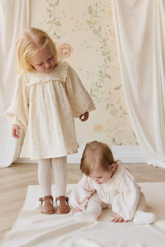 Jamie Kay Organic Cotton Muslin Amira Dress in Vintage Ditsy