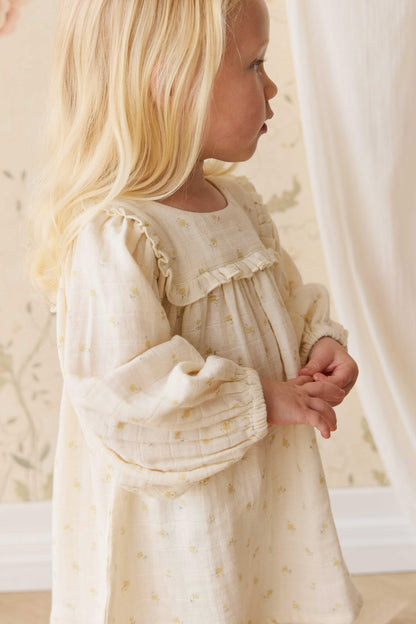 Jamie Kay Organic Cotton Muslin Amira Dress in Vintage Ditsy