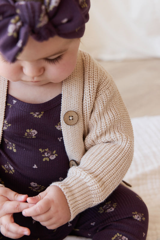 Jamie Kay Siena Cardigan in Oatmeal Marle
