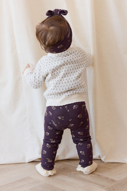 Jamie Kay Fine Rib Legging in Simone Huckleberry