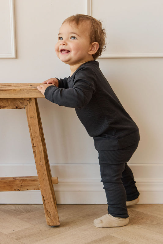 Jamie Kay Organic Cotton Modal Long Sleeve Henley in Charter