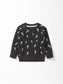 Little Bipsy Pullover in Black Lightning Bolt