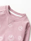 Little Bipsy Pullover in Dusty Purple Smiley