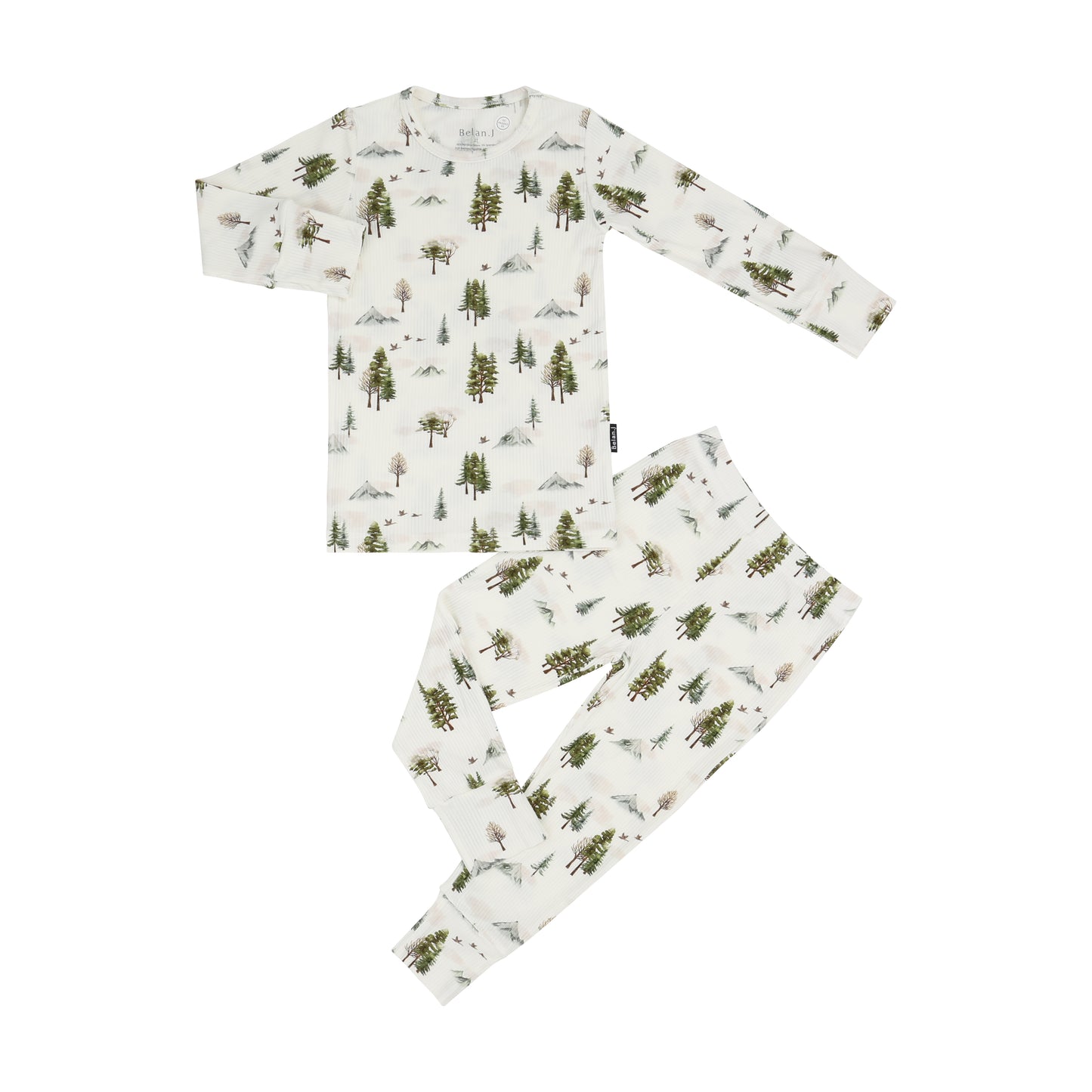 Belan J 2 Piece PJ Set in Misty Forest