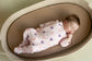 Coccoli Modal Zipper Footie in Hearts on Pink