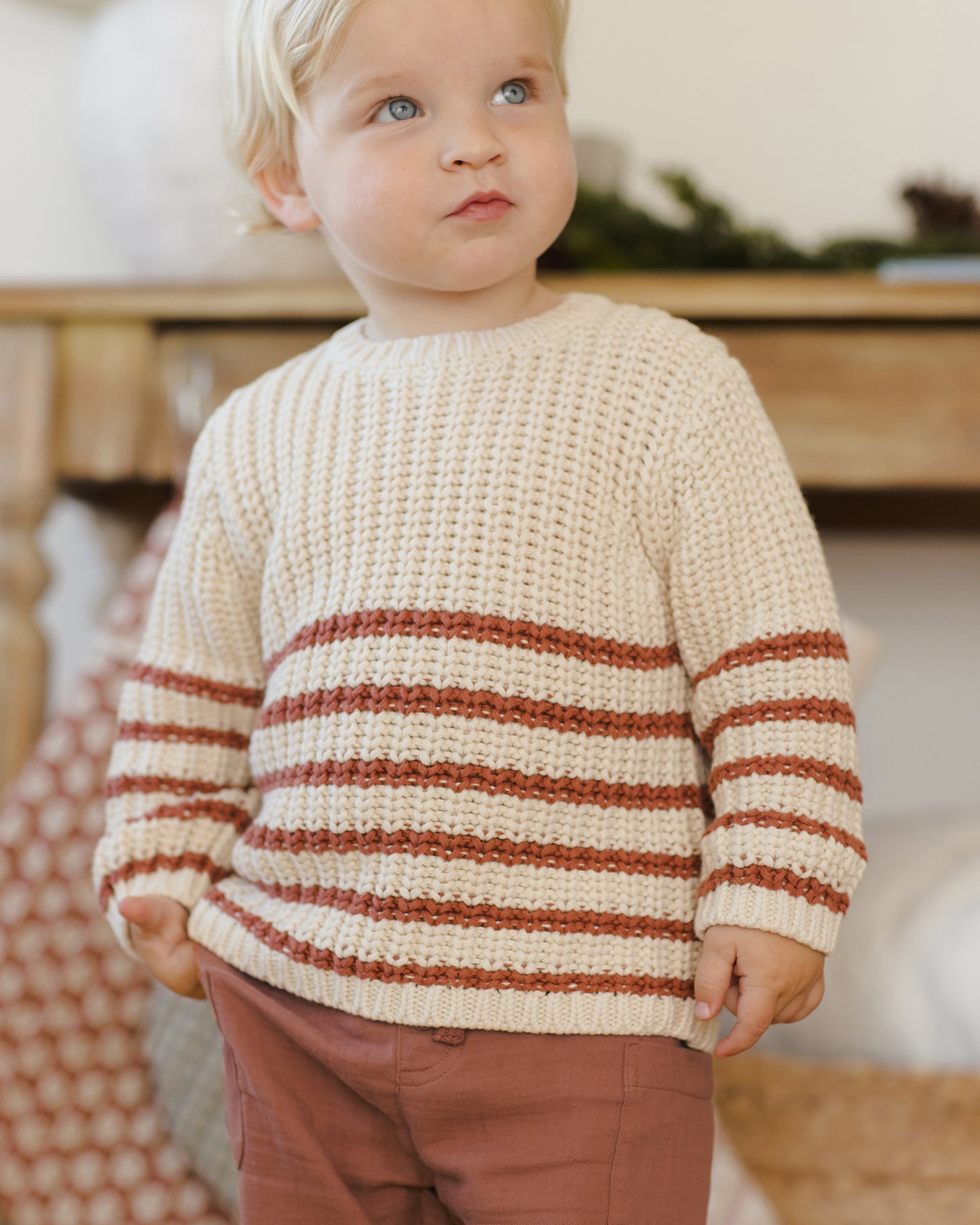 Quincy Mae Rex Sweater in Cranberry