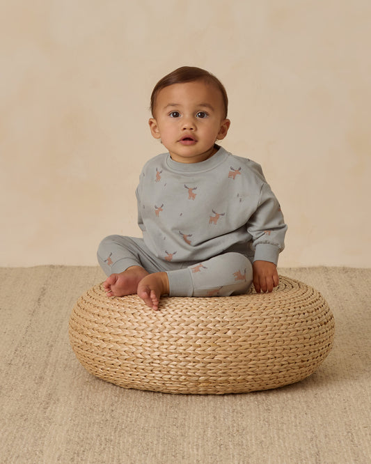 Quincy Mae Relaxed Sweatsuit in Moose