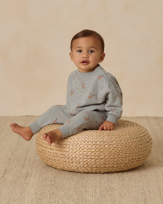 Quincy Mae Relaxed Sweatsuit in Moose