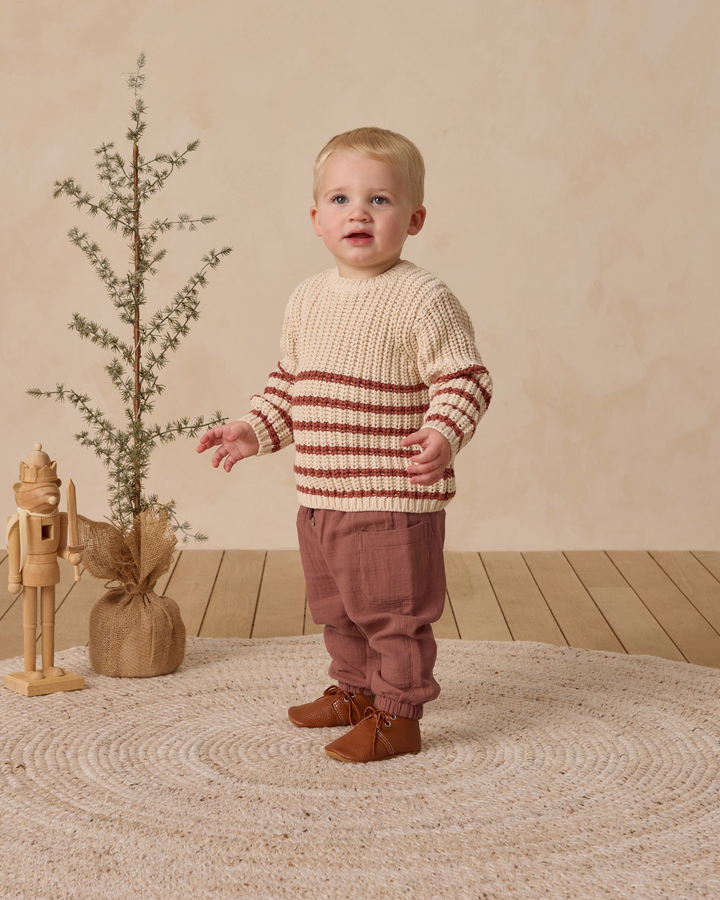 Quincy Mae Rex Sweater in Cranberry