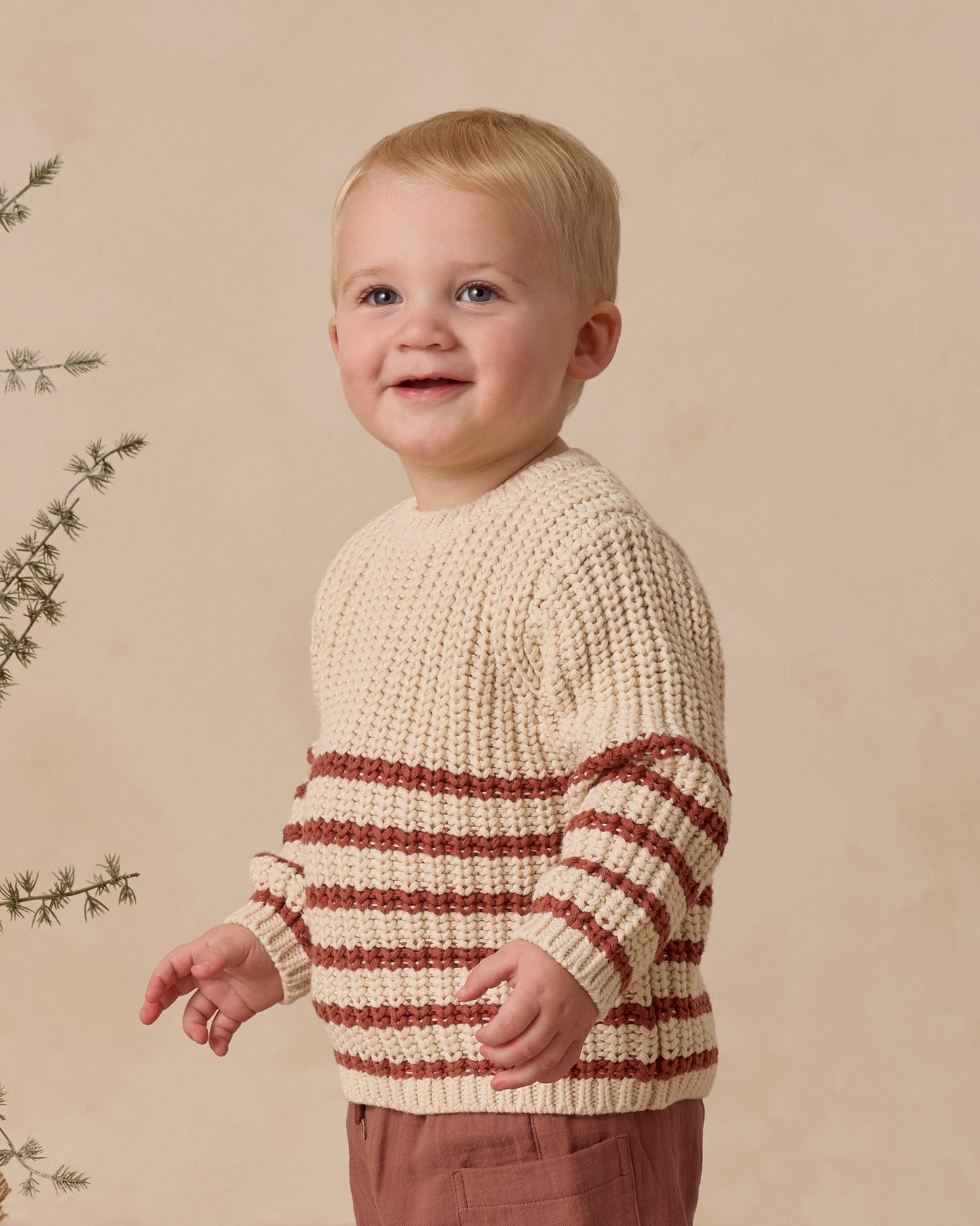 Quincy Mae Rex Sweater in Cranberry