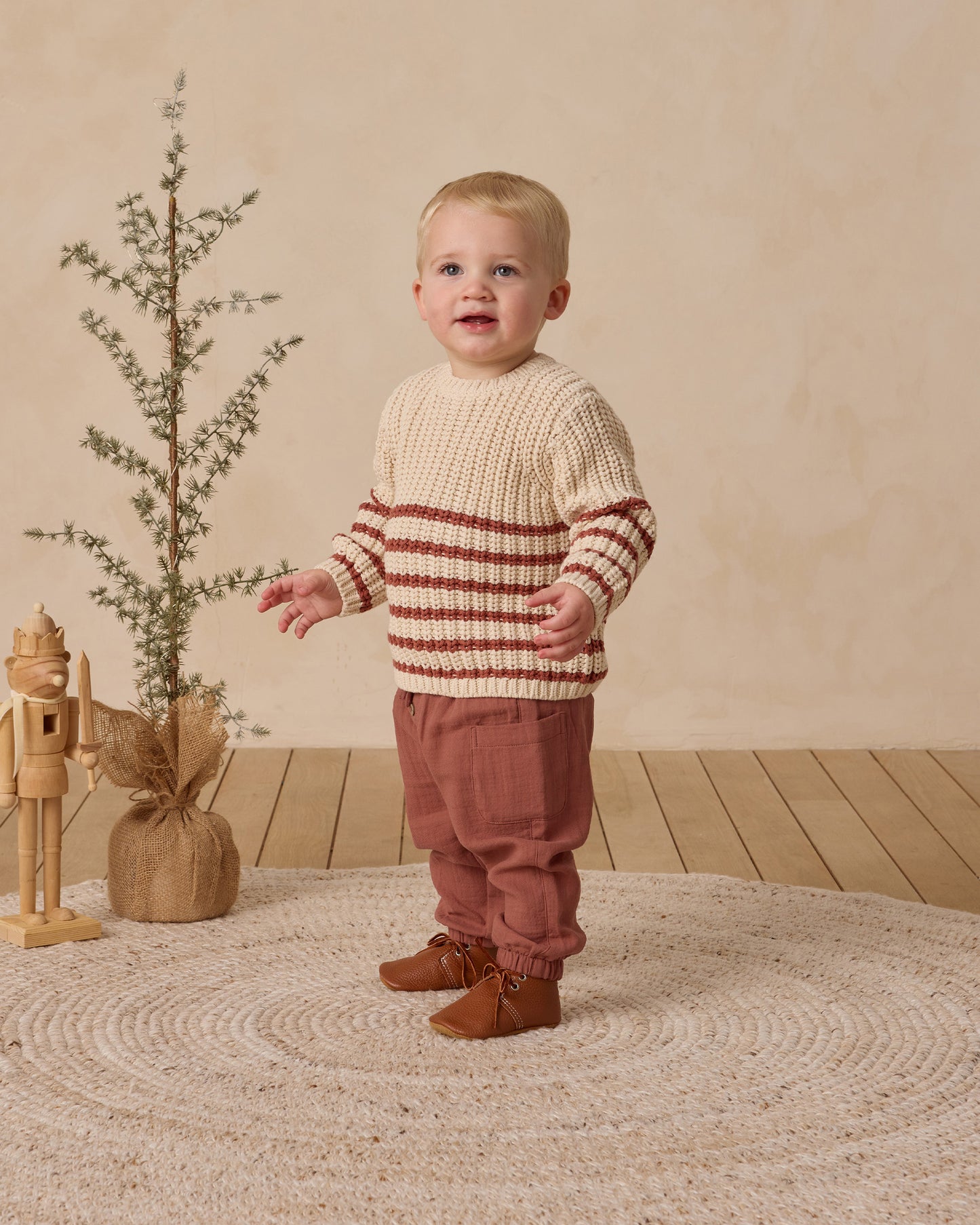 Quincy Mae Rex Sweater in Cranberry