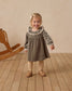 Quincy Mae Velour Dress in Forest
