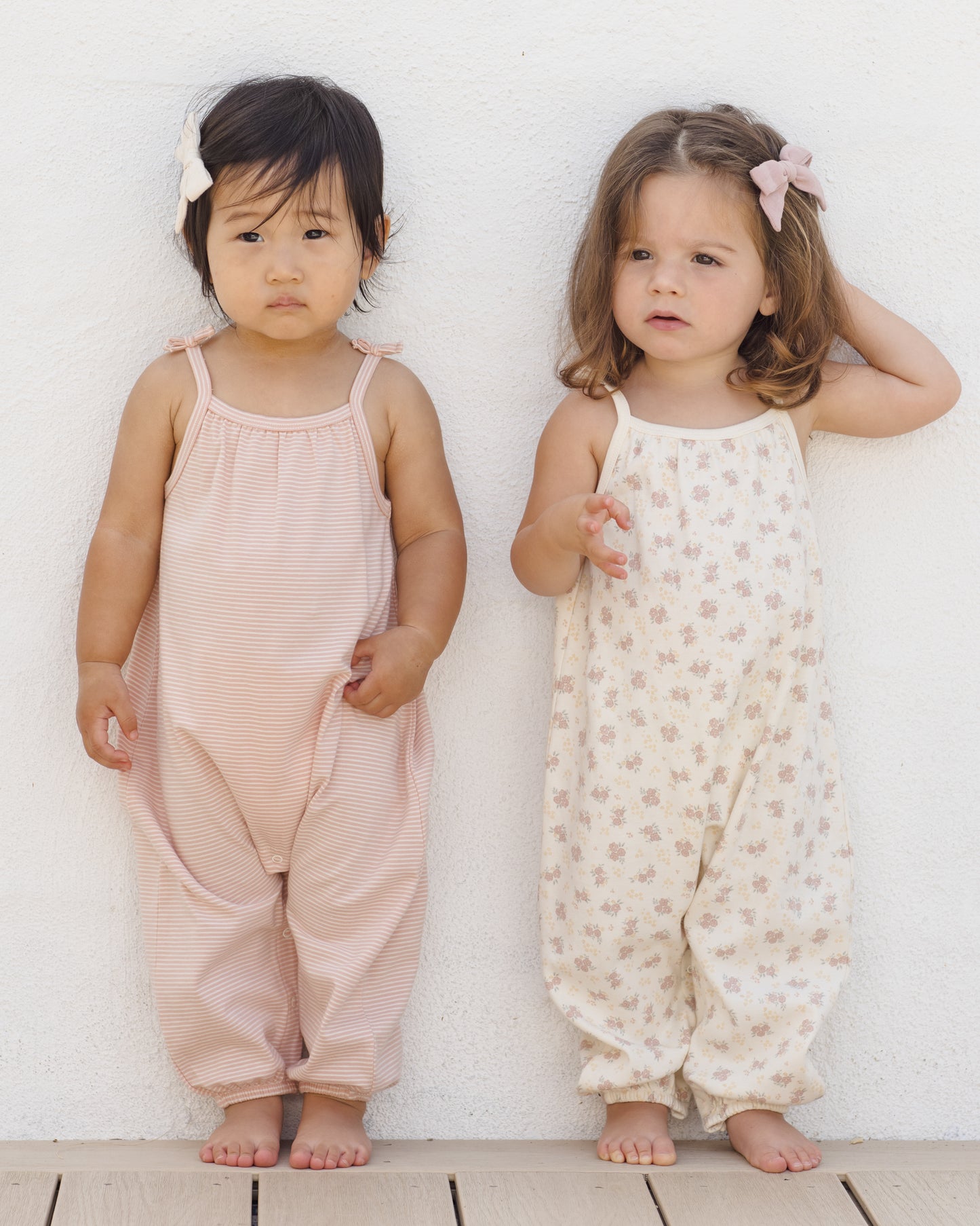 Quincy Mae Smocked Jumpsuit in Flower Field