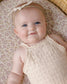 Quincy Mae Annie Knit Romper in Ecru