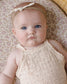 Quincy Mae Annie Knit Romper in Ecru