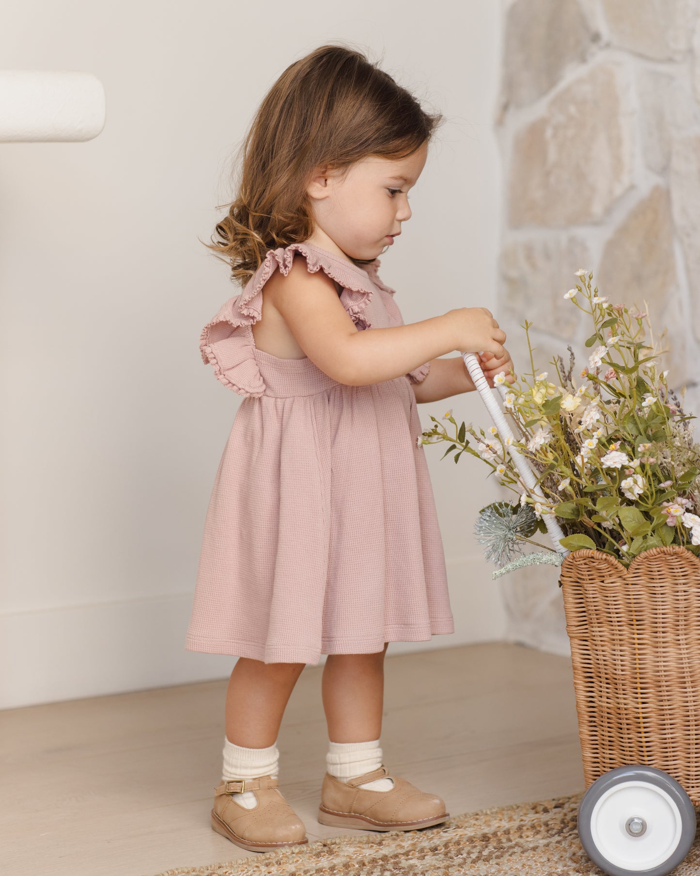 Quincy Mae Sock Set in Natural/Sage