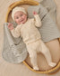Quincy Mae Wrap Top & Footed Pant Set  in Bunnies
